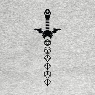 Polyhedral Dice Sword T-Shirt